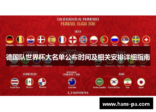 德国队世界杯大名单公布时间及相关安排详细指南 德国队世界杯大名单公布时间及相关安排详细指南